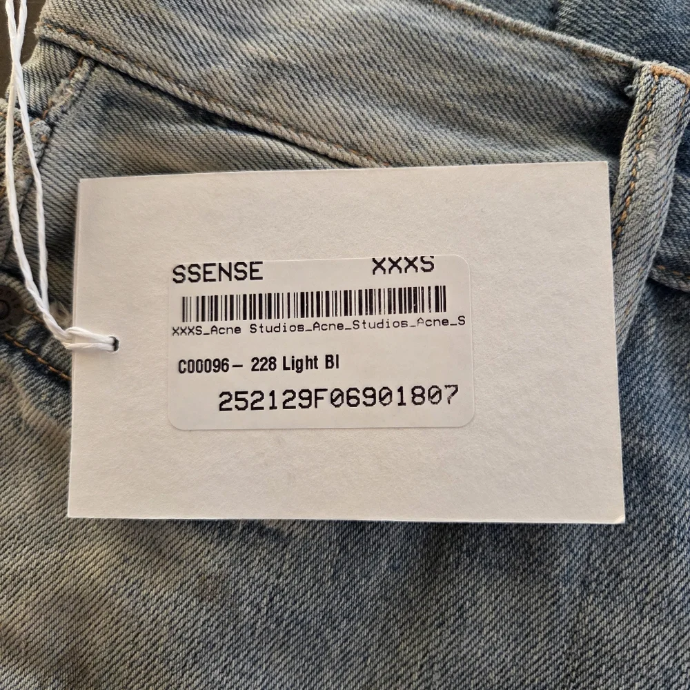 Acne Studios Womens 1981 Trafalgar Jeans Size XXXS Paint Splatter NWT $730 - Picture 7 of 16